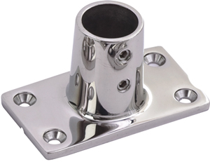 SEA DOG RAIL BASE FITTING RECTANGULAR BASE 90 DEGREE CANT FITS 1" OD TUBE