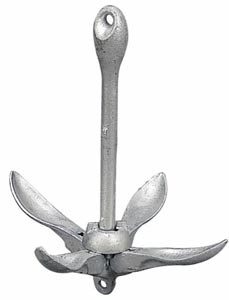 SEA DOG ANCHORS FOLDING GRAPNEL 1-1/2 POUNDS
