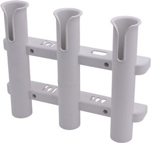 Sea Dog Triple Threat Three Pole Rod Holder - White