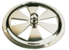 SEA DOG VENT BUTTERFLY ROUND WITH CENTER KNOB STAINLESS STEEL 4"
