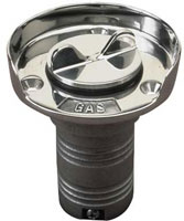 SEA DOG DECK FILL WITH SPLASH GUARD GAS STAINLESS STEEL 1-1/2" HOSE BARB