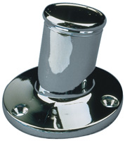 SEA DOG FLAG POLE SOCKET CHROMED BRASS FITS 1" POLES