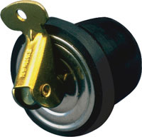 SEA DOG PLUG DECK AND BAITWELL BRASS TOP - NEOPRENE BODY 3/8"