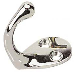 SEA DOG COAT HOOK CHROMED BRASS 1-9/16"