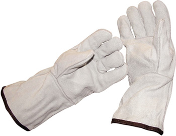 SHRINK WRAP LEATHER GLOVE LONG CUFF PAIR