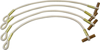 SEA TIE 18" SAIL TIE WHITE (4/PK)