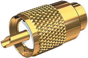 CONNECTOR GOLD PLATED PL259 RG-8/AU & RG-213