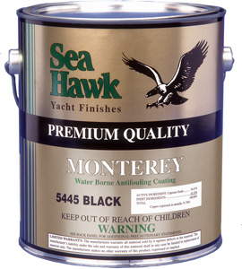 SEA HAWK ANTIFOULING PAINT MONTEREY ABLATIVE BLACK QUART