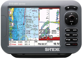 SI-TEX GPS PLOTTER SOUNDR 8" LCD DISPLAY WITH INTERNAL ANTENNA