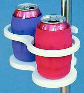 TWIST IT DOUBLE DRINK HOLDER SNAP-IT F/1" TUBE