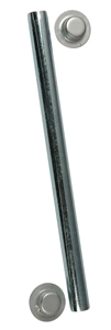 ROLLER SHAFT STEEL .50" X 12.75" LONG W/2 CAP NUTS