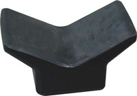 BOW GUARD Y STOP 4" X 4" X 3.75" HIGH BLACK