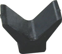 BOW GUARD Y STOP 3" X 3" X 4" HIGH BLACK 1/2" BOLT