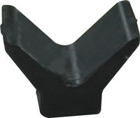 BOW GUARD Y STOP 2" X 2" X 3" BLACK 3/8" BOLT