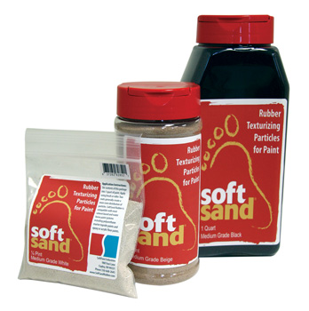 SOFTSAND RUBBER NON-SKID PARTICLES MEDIUM GRADE BEIGE 1/4 PINT (BY/EACH)