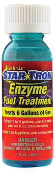 STAR TRON&REG: GAS FUEL TREATMENT 1 OZ TREATS 6 GALLONS