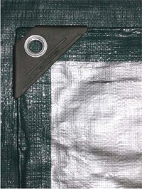 TARP POLY GREEN SILVER 25'X40' HEAVY DUTY