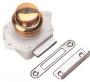 SEA DOG PUSH BUTTON RIM LATCH POLISHED BRASS
