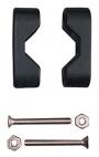 SEA DOG RAIL MOUNT BRACKETS BLACK AND FASTENERS ONLY (NO PLATES)