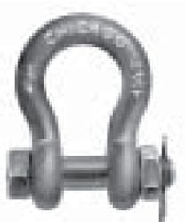 CHICAGO HARDWARE SAFETY ANCHOR SHACKLE DROP FORGED GALVANIZED 5/8"
