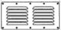 SEA DOG VENT LOUVERED STAMPED STAINLESS STEEL HORIZONTAL 9-1/8" x 2-5/8"