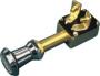 SEA DOG SWITCH TWO POSITION ON/OFF PUSH PULL CHROME BRASS 3/8" SHAFT