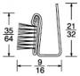 WINDOW EDGE CHANNEL STAINLESS STEEL 8' LENGTH