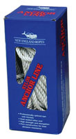 NEW ENGLAND ROPES NYLON 3-STRAND ANCHOR LINE W/SS THIMBLE 3/8" X 150'