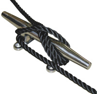 NEW ENGLAND ROPES PREMIUM 3 STRAND NYLON BLACK 3/4" (BY FOOT)