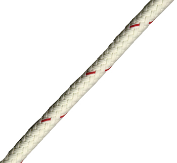 NEW ENGLAND ROPE STA SET WHITE DACRON DOUBLE BRAID 7/16" (BY FOOT)