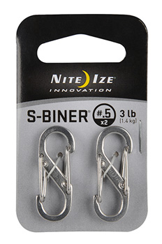 S-BINER SIZE #1 S/S DOUBLE GATED CARIBINER