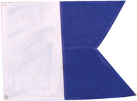 FLAG ALPHA DIVE NYLON 20"X24"