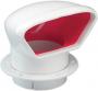 NF 10863 PVC COWL VENT LOW PROFILE RED INSIDE 3" WITH DECK PLATE