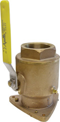 SEACOCK BALL TYPE 1.50" UL APP W/FLANGE & SS LEVR