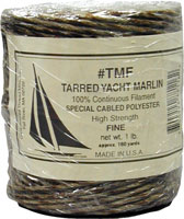 Marlin Tarred Fine 1 lb. Polyester Approx 3/32 Diameter