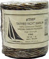 MARLIN TARRED FINE 1 LB. POLYESTER APPROX 3/32" DIAMETER