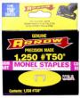 ARROW MONEL STAPLES 1/4" FOR T-50 STAPLE GUN