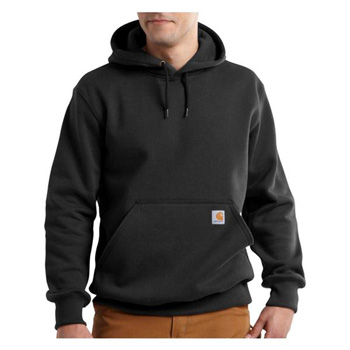 CARHARTT HOODED SWEATSHIRT HEAVYWEIGHT MENS BLACK LARGE