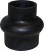 TRIDENT RUBBER HOSE HUMP REDUCER BLACK RUBBER 4" X 3" STRAIGHT