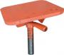 BROWNELL BOAT STAND TOP ONLY FLAT ORNAGE 24-1/2" SHANK WITH WING NUT