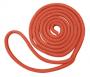 ROCKPOINT ROPE DOCK LINE NYLON DOUBLE BRAID SOLID RED 3/8" X 15'