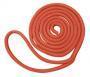 ROCKPOINT ROPE DOCK LINE NYLON DOUBLE BRAID SOLID RED 1/2" X 15'