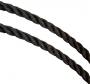 ROPE POLYPRO 3 STRAND BLACK 1/4" (BY FOOT)