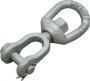 CHICAGO HARDWARE SWIVEL JAW & EYE HOT GALVANIZED 1/2" WLL: 3600
