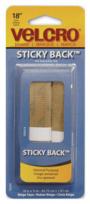 VELCRO TAPE STICKY BACK BLACK  3/4" X 18"