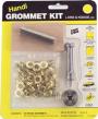 GROMMET KIT 1/4" ID HOLE BRASS .25" W/24 GROMMETS