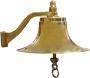 FOG BELL POLISHED BRASS 8" ARM & BRACKET INCLUDED