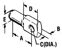 TELEFLEX EYE TERMINAL/CONTROL SERIES 40, 5/16" HOLE