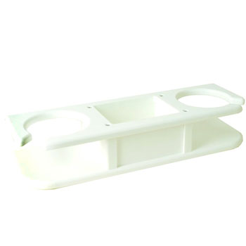 TACO Marine DRINK HOLDER POLY CATCH-ALL 2 DRINK WHITE