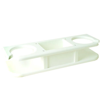 TACO MARINE DRINK HOLDER POLY CATCH-ALL 2 DRINK WHITE